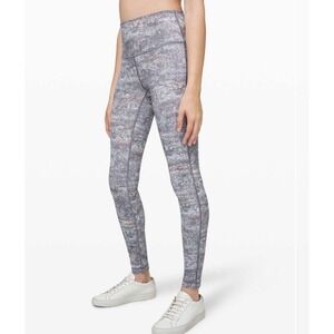 Lululemon Wunder Under HR Tight‎ 28" Size 2 Full On Luxtreme Frozen Vista 26072